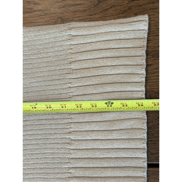 Free People Beach Mock Neck Ribbed Knit Sweater Women’s Sz S Oatmeal Long Sleeve - Picture 11 of 11